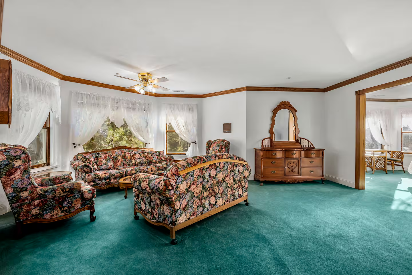 Interior detail of the Wrightwood Castle estate