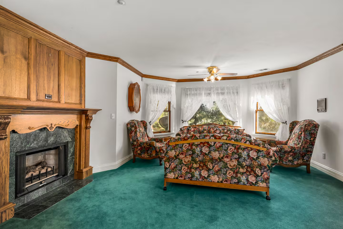 Interior detail of the Wrightwood Castle estate