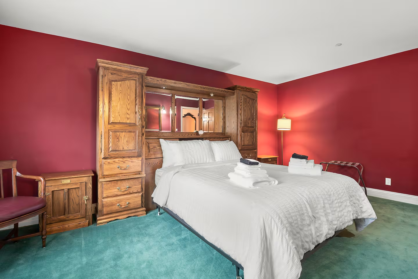 The Crimson Suite — private suite with private bath at Wrightwood Castle, view 1
